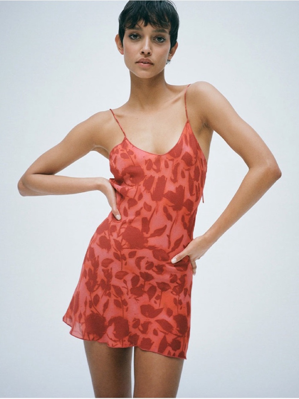 Realisation Par Red Luz in Havana Floral Slip Mini Dress